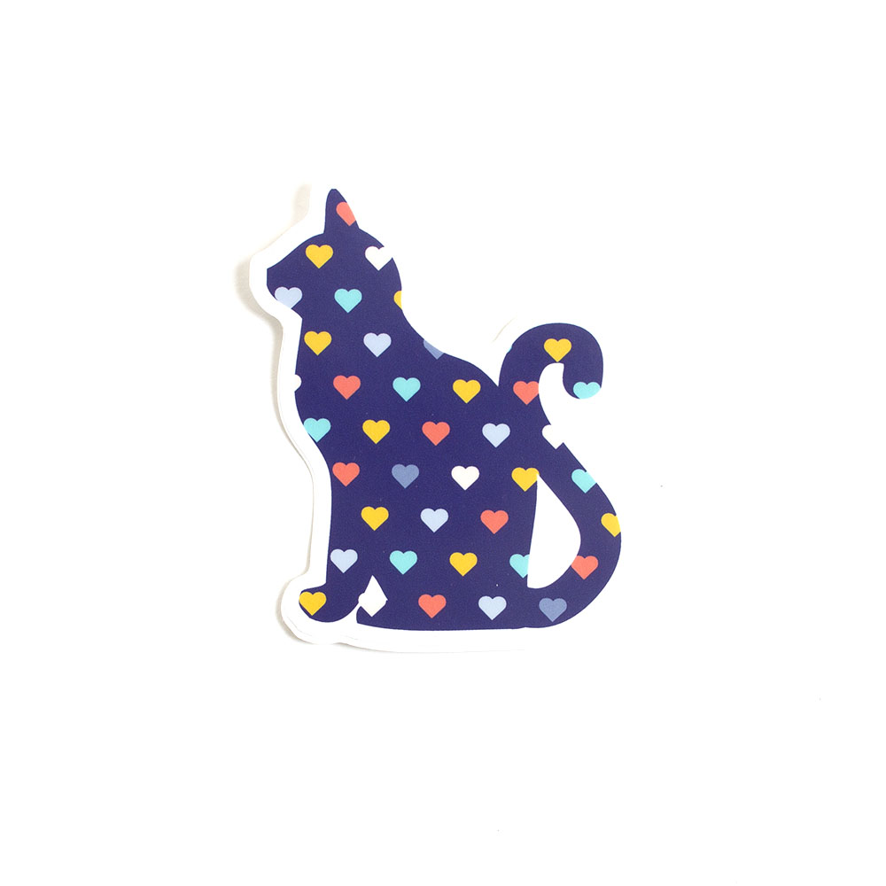 Stickers Northwest, Stickers, Art & School, 3", 548394, Heart Cat